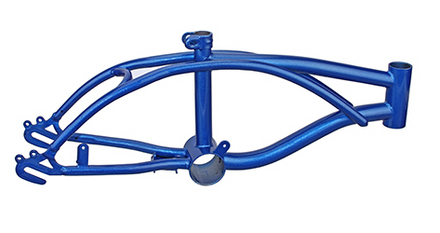 12" Bicycle Frame in Gloss Metallic Blue