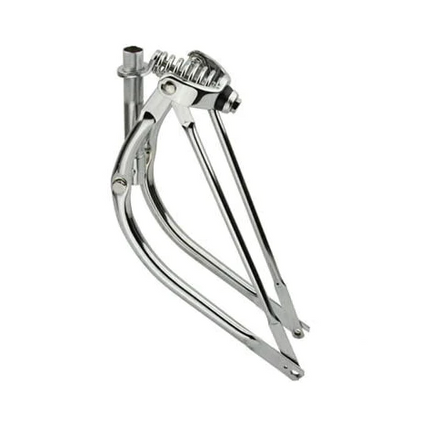 20" Bent Spring Fork With Straight Bars Chrome