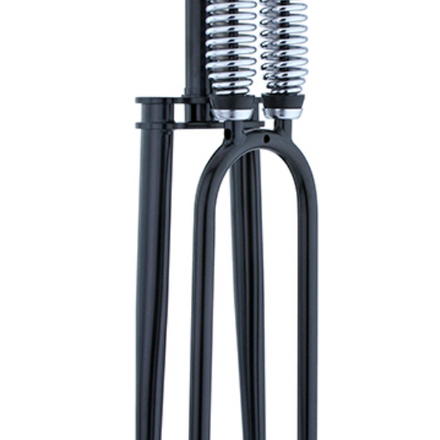 26" Dual Spring Fork Monark Style Black With 1" Thread Tube