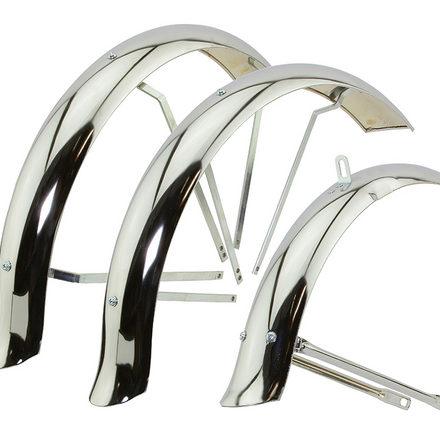 20" Flared Ducktail Hollow Hub Trike Conversion Fender Set for Trike