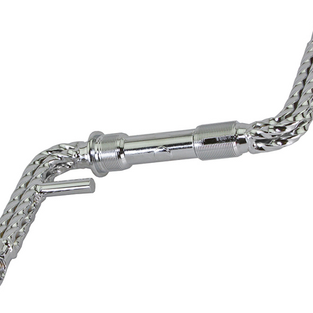 Quad Twisted One Piece Crank 4 1/2 (115mm) Chrome