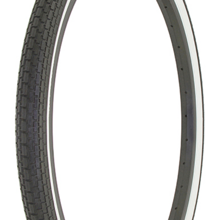 Tyre Duro 24" x 1.75" Black/White Side Wall HF-120A