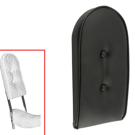 Sissy Bar Back Cushion Vinyl Black