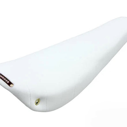 20" Banana Saddle Seat Vinyl White