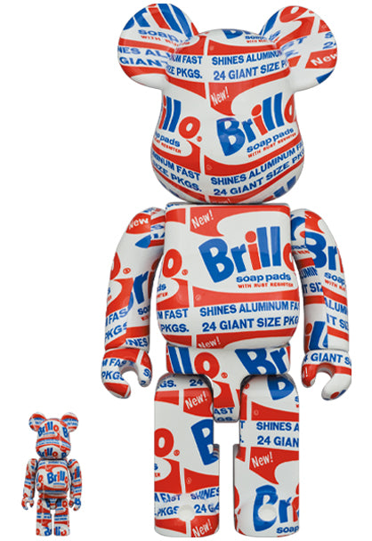 BE@RBRICK 100% and 400% Set Andy Warhol's 'Brillo'