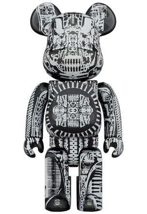 BE@RBRICK 1000% H.R Giger Black Chrome
