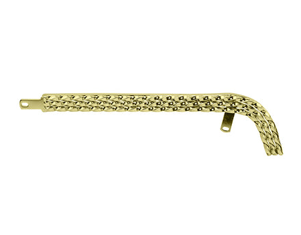 20" Lowrider Triple Square Twisted Chain Guard Gold