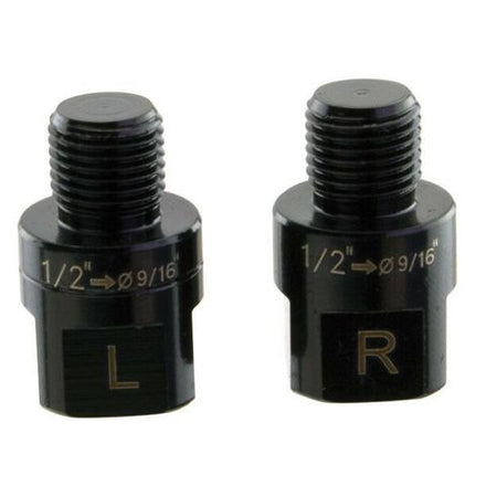 Pedal Thread Adaptor - Converts 9/16" Pedal Threads to fit 1/2" Cranks