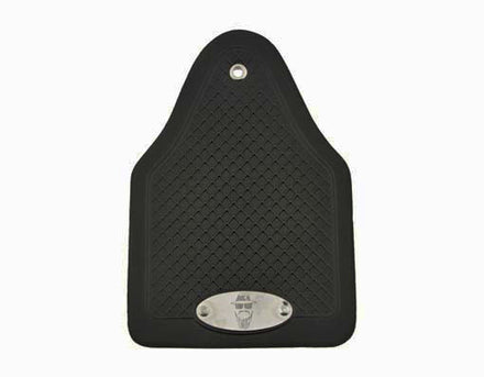 Fender Mud Flap Rear with Logo Black