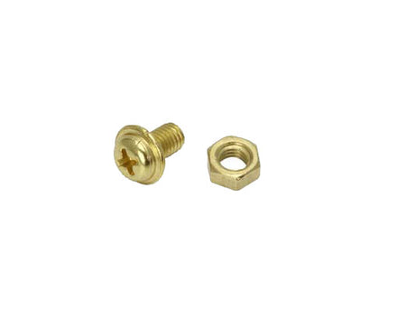 Bolt/Nut 5x8mm Gold