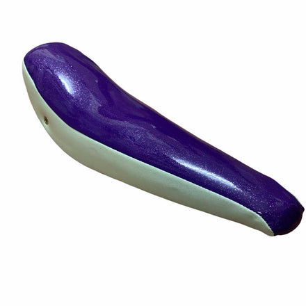 20" Banana Saddle Seat Sparkle Purple with Sparkle White Sides