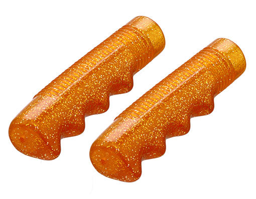 lowrider bicycle grips Handlebar Grips Sparkle Orange – Saint Side