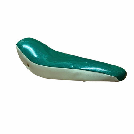 20" Banana Saddle Seat Sparkle Green with Sparkle White Sides