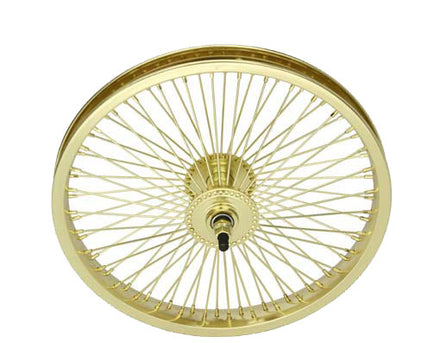 16" 72 Spoke Front Wheel Gold