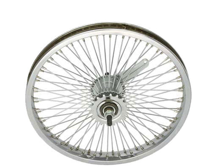 16" 72 Spoke Rear Coaster Wheel Chrome
