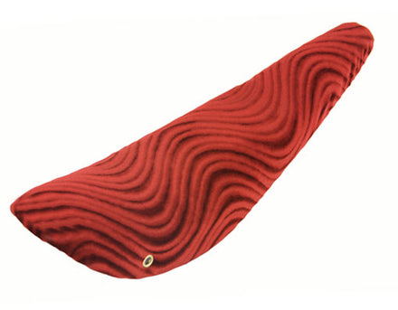 20" Banana Saddle Seat Velour Red