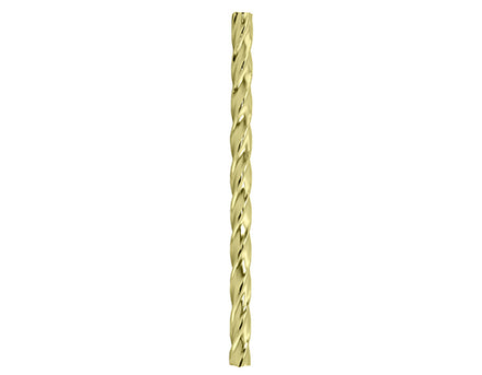 Steel Twisted Seat Post Pilar 22.2mm x 350mm Gold