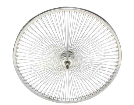 24" Chrome 144 Spoke Front Wheel