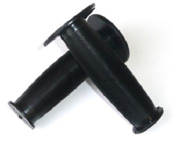 Mushroom PVC Handlebar Grips Black