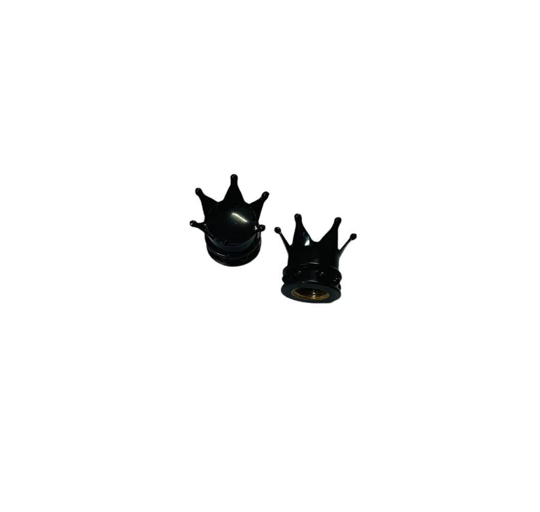 Crown Valve Caps Black