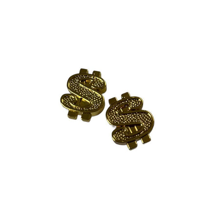 Gold Dollar $ Sign Valve Caps