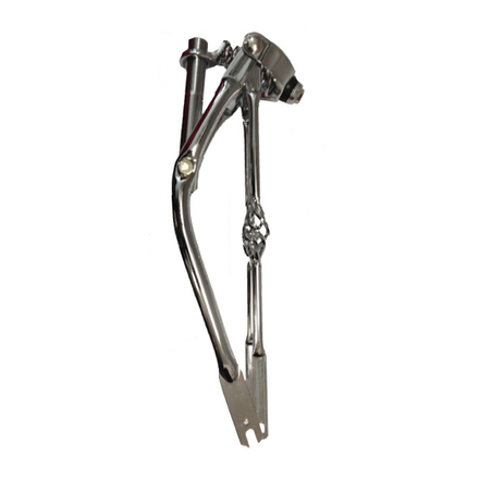 20" Classic Spring Fork With Straight Cage Bars Chrome