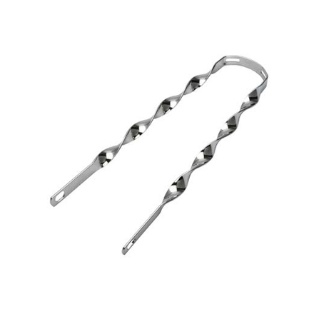 20" Flat Twisted Fender Brace Chrome