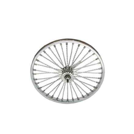 20" 36 Twisted Spoke Rear Coaster Wheel Chrome