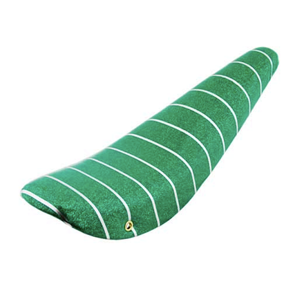 20" Banana Saddle Seat Sparkle Green with Silver Stripe