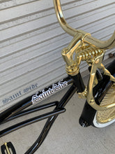 Load image into Gallery viewer, 20&quot; Lowrider Bicycle Gloss Black With Gold
