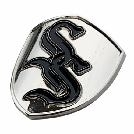 Saint Side Ssox Crest Logo Black / Chrome Metal Badge