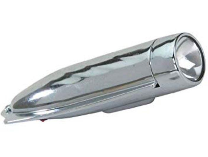 Chrome Torpedo Light Battery Operated