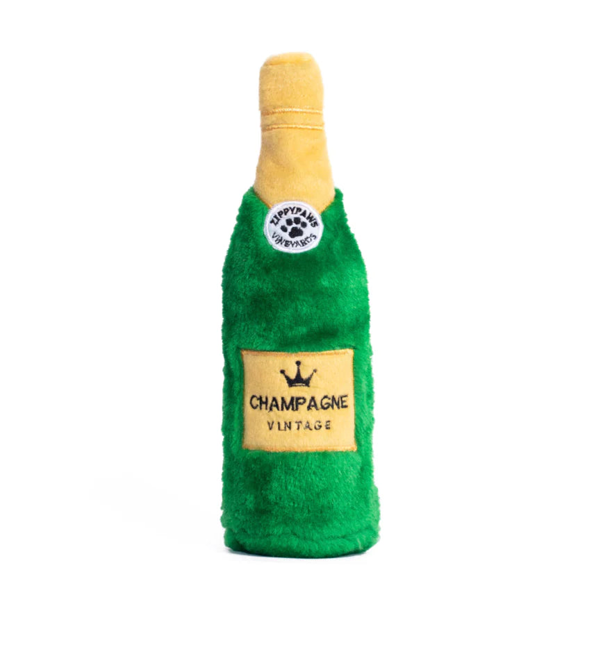 Zippy Paws Happy Hour Crusherz Toy – Champagne