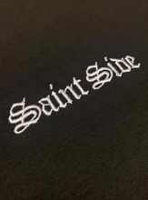 Load image into Gallery viewer, Saint Side - Old English Embroidered T-Shirt Black
