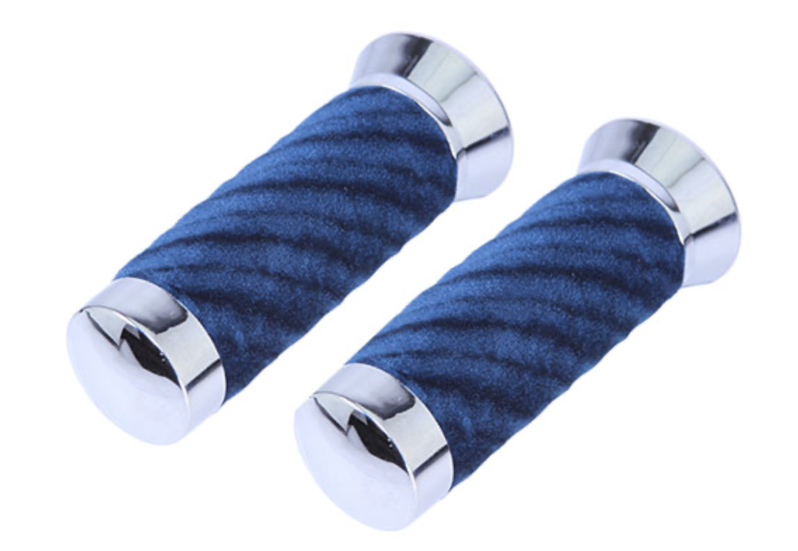 turquoise handlebar grips