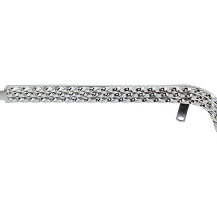 20" Lowrider Triple Square Twisted Chain Guard Chrome