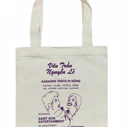 Saint Side - Karaoke Disco Tote Cream