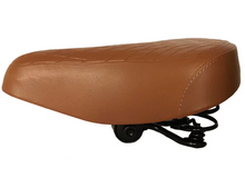 Load image into Gallery viewer, Vinyl Diamond Quilted Saddle Seat Brown
