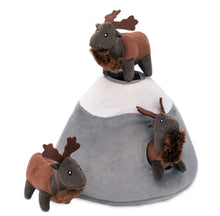 Load image into Gallery viewer, Zippy Paws Deluxe Burrow Toy - Plush Mountain and Elk deers
