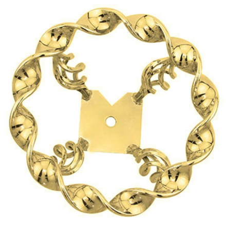 Cage Flat Twisted Steering Wheel Gold