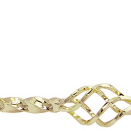 Twist Muffler with Cage Gold