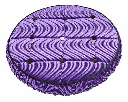 Lowrider Spare Tyre Cover Velour Purple