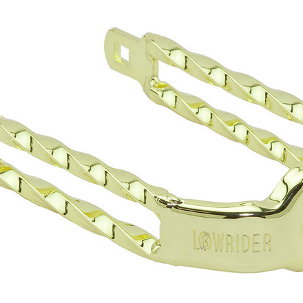 Spring Fork Double Square Twisted Extended Crown Gold