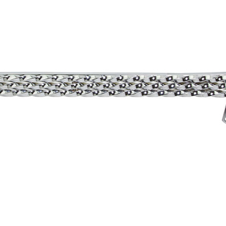 26" Lowrider Triple Square Twisted Chain Guard Chrome