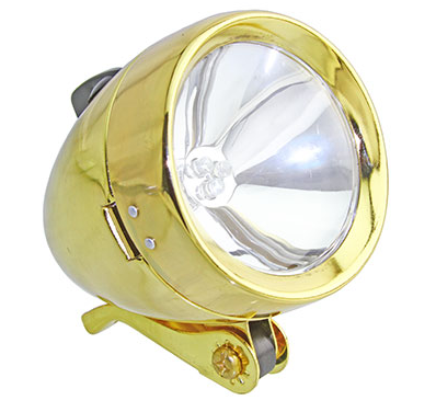 Bullet Light Single LED Bulb Globe Battery Operated Gold