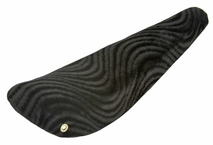 16" Banana Saddle Velour Seat Black