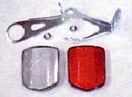 Reflector Set Front and Rear with brackets