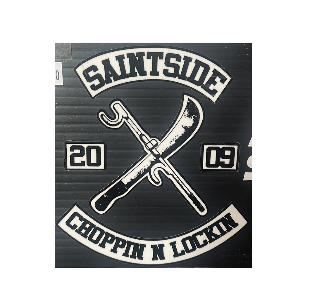 Saint Side - Choppin N Lockin Vinyl Sticker Dual Colour