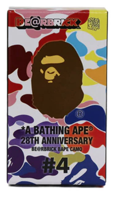 Bearbrick x BAPE 28th Anniversary Camo #4 100% x 1 unit A Bathing Ape