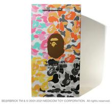 Load image into Gallery viewer, Bearbrick x BAPE 28th Anniversary Camo #3 1000% A Bathing Ape
